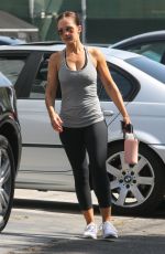MINKA KELLY Leaves a Gym in Beverly HIlls 10/09/2017