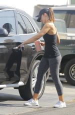 MINKA KELLY Leaves a Gym in Los Angeles 10/13/2017