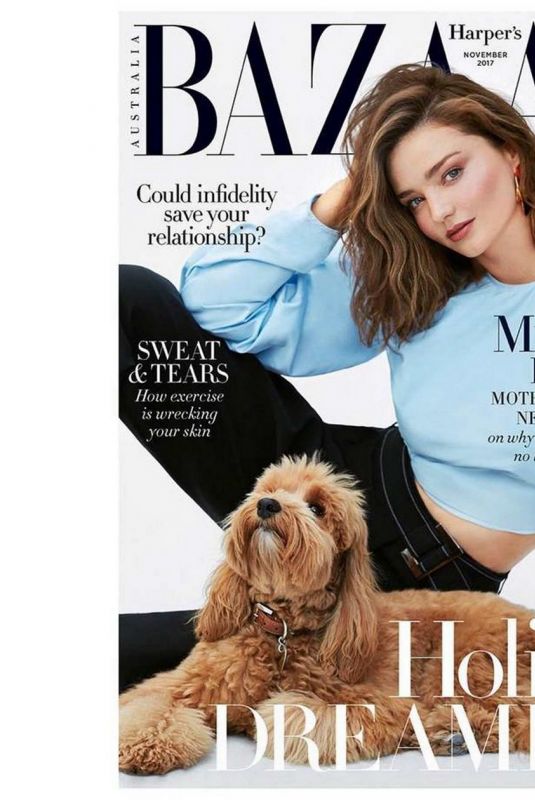 MIRANDA KERR in Harper’s Bazaar Magazine, Australia November 2017