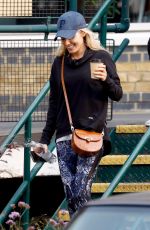 MOLLIE KING and AJ Pritchard Taking a Break from Rehearsals in London 10/17/2017