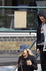 MOLLIE KING and AJ Pritchard Taking a Break from Rehearsals in London 10/17/2017