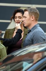 MOZHAN MARNO on the Set of The Blacklist in New York 10/03/2017