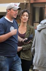 MOZHAN MARNO on the Set of The Blacklist in New York 10/03/2017