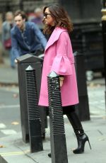 MYLEENE KLASS Arrives at Global Radio in London 10/14/2017