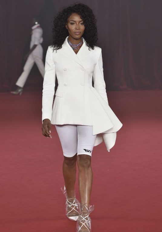 NAOMI CAMPBELL at Off-white Fashion Show at Paris Fashion Week 09/28/2017