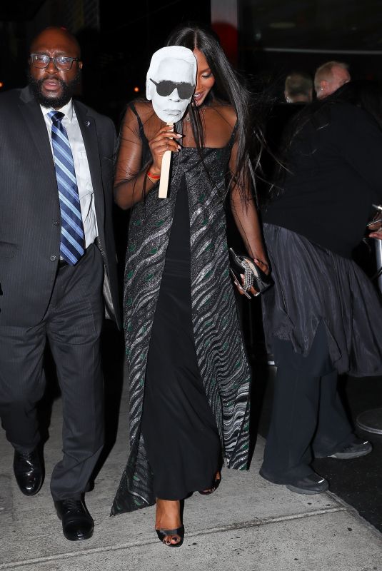 NAOMI CAMPBELL Leaves V Magazine Dinner in New York 10/23/2017