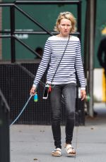 NAOMI WATTS Makeup Free Out in New York 10/15/2017