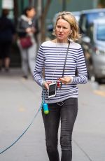 NAOMI WATTS Makeup Free Out in New York 10/15/2017