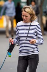 NAOMI WATTS Makeup Free Out in New York 10/15/2017