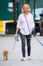 NAOMI WATTS Out with Her Dogs in New York 10/15/2017
