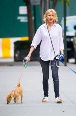 NAOMI WATTS Out with Her Dogs in New York 10/15/2017