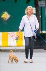 NAOMI WATTS Out with Her Dogs in New York 10/15/2017