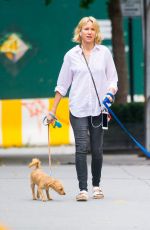 NAOMI WATTS Out with Her Dogs in New York 10/15/2017