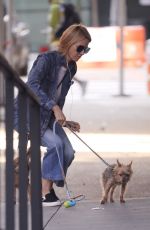 NAOMI WATTS Out Withe Her Dogs in New York 10/12/2017