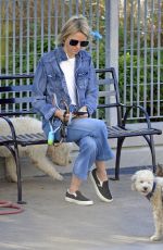 NAOMI WATTS Out Withe Her Dogs in New York 10/12/2017