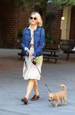 NAOMI WATTS Picks Up After Her Dog in in New York 10/04/2017