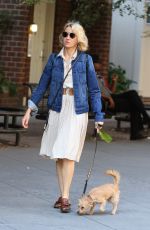 NAOMI WATTS Picks Up After Her Dog in in New York 10/04/2017