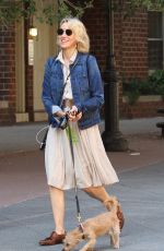NAOMI WATTS Picks Up After Her Dog in in New York 10/04/2017