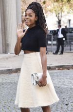 NAOMIE HARRIS at Miu Miu Show at Paris Fashion Week 10/03/2017