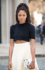 NAOMIE HARRIS at Miu Miu Show at Paris Fashion Week 10/03/2017