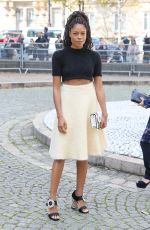 NAOMIE HARRIS at Miu Miu Show at Paris Fashion Week 10/03/2017
