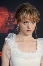 NATALIA DYER at Stranger Things Season 2 Premiere in Los Angeles 10/26/2017