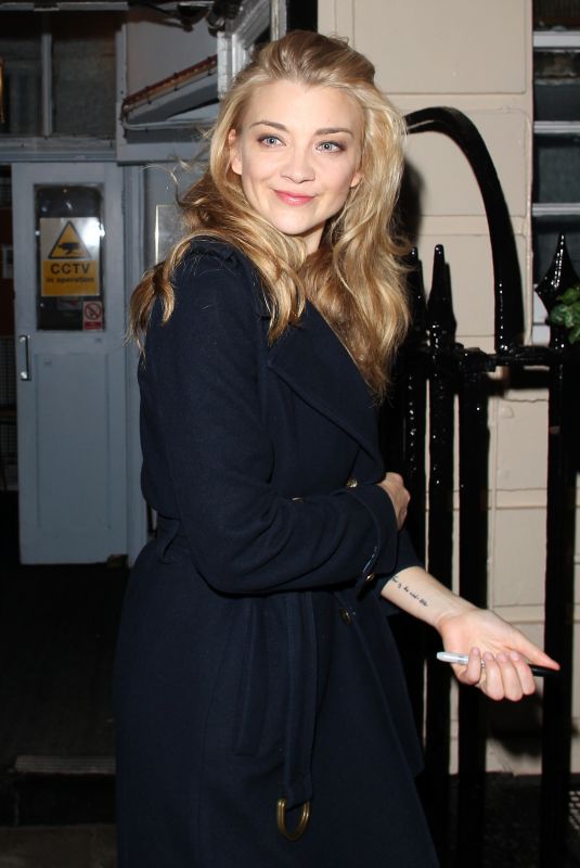 NATALIE DORMER Leaves Haymarket Theatre in London 10/18/2017