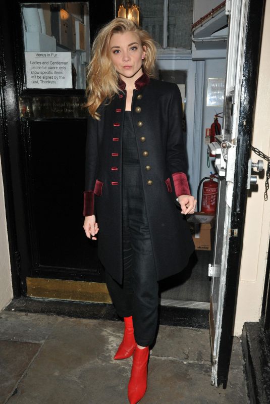 NATALIE DORMER Leaves Haymarket Theatre in London 10/21/2017