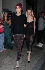 NICOLA PELTZ and Anwar Hadid Leaves Catch LA in West Hollywood 10/24/2017