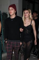 NICOLA PELTZ and Anwar Hadid Leaves Catch LA in West Hollywood 10/24/2017