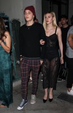 NICOLA PELTZ and Anwar Hadid Leaves Catch LA in West Hollywood 10/24/2017