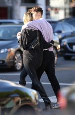 NICOLA PELTZ and Anwar Hadid Out for Pinkberry Yogurt in Beverly Hills10/18/2017