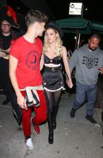 NICOLA PELTZ at Matthew Morrison Halloween Party at Poppy Night Club in Hollywood 10/28/2017