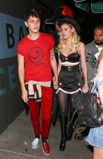 NICOLA PELTZ at Matthew Morrison Halloween Party at Poppy Night Club in Hollywood 10/28/2017