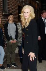 NICOLE KIDMAN Arrives at Late Show with Stephen Colbert in New York 10/23/2017