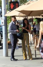 NICOLE WILLIAMS and Larry English Out for Lunch in Beverly Hills 10/25/2017