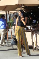 NICOLE WILLIAMS and Larry English Out for Lunch in Beverly Hills 10/25/2017