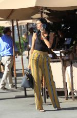 NICOLE WILLIAMS and Larry English Out for Lunch in Beverly Hills 10/25/2017