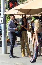 NICOLE WILLIAMS and Larry English Out for Lunch in Beverly Hills 10/25/2017