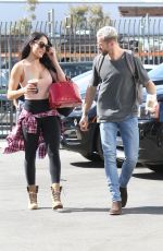 NIKKI BELLA and Artem Chigvintsev Arrives at a Dance Practice in Los Angeles 10/17/2017