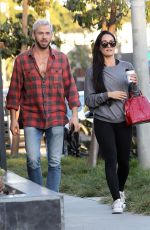 NIKKI BELLA and Artem Chigvintsev at Verne Coffee in West Hollywood 10/04/2017