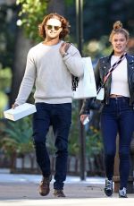 NINA AGDAL and Jack Brinkley-cook Out Shopping in New York 10/17/2017