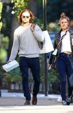 NINA AGDAL and Jack Brinkley-cook Out Shopping in New York 10/17/2017