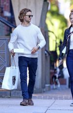 NINA AGDAL and Jack Brinkley-cook Out Shopping in New York 10/17/2017