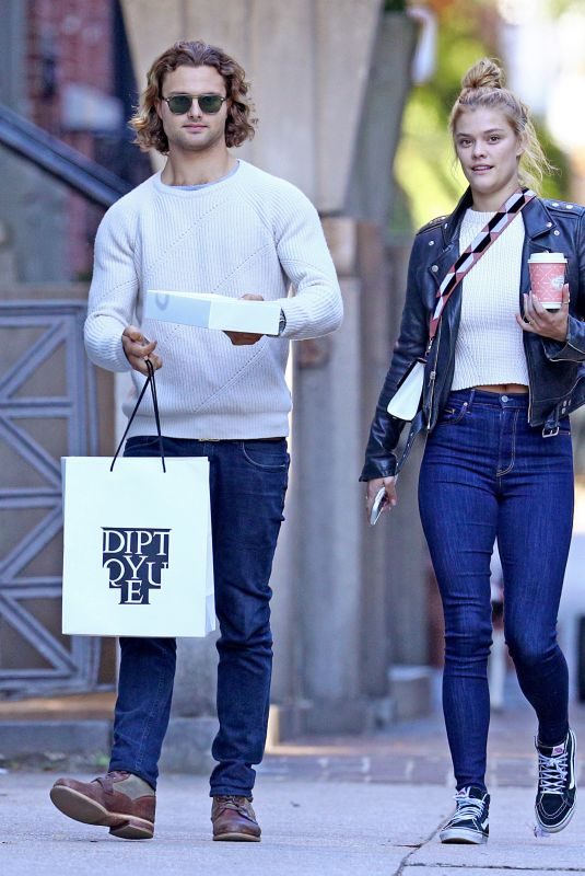 NINA AGDAL and Jack Brinkley-cook Out Shopping in New York 10/17/2017