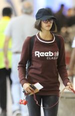 NINA DOBREV Arrives in Toronto to Film Lucky Day 10/02/2017