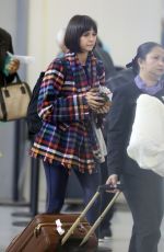 NINA DOBREV at Pearson International Airport in Toronto 10/21/2017