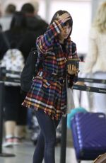 NINA DOBREV at Pearson International Airport in Toronto 10/21/2017