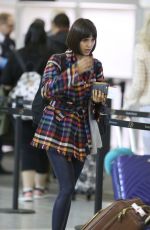 NINA DOBREV at Pearson International Airport in Toronto 10/21/2017