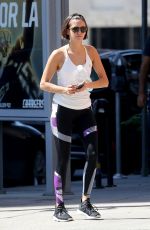 NINA DOBREV Leaves a Gym in Los Angeles 10/06/2017